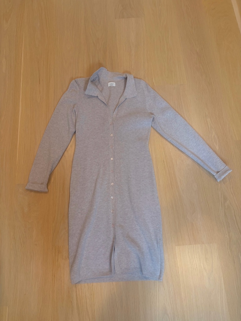 Wilfred Taupe Ribbed Button-Front Cardigan - Picture 2 of 2